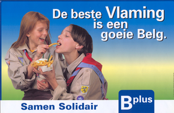 Affiche B Plus bewaard in het archief Ludo Dierickx.