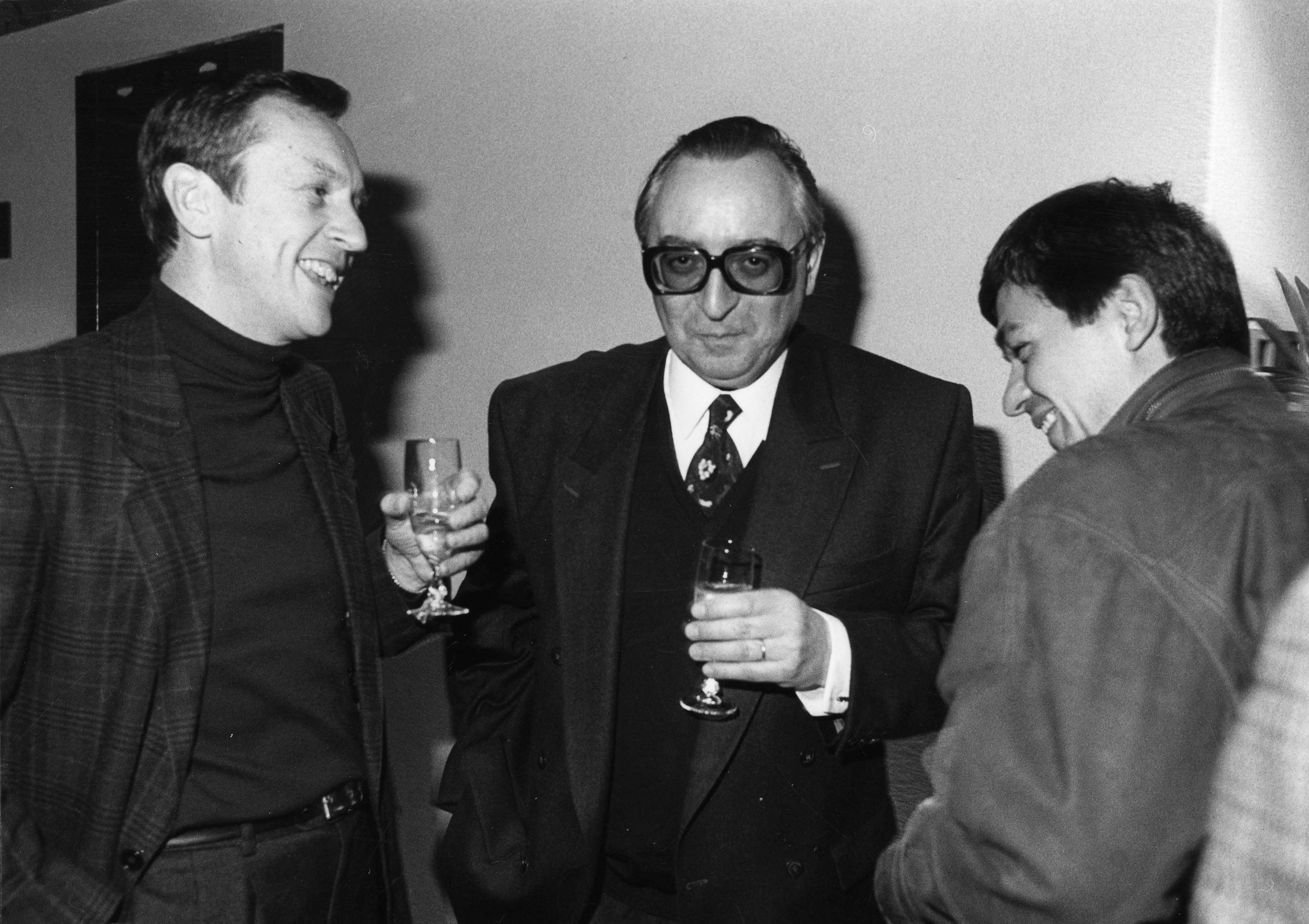 Jacques Lory (in the middle), with among others to his right one of his greatest friends, abbot André Tihon, also professor at the Facultés universitaires Saint-Louis, during the symposium « Belgique, une société en crise, un pays en guerre, 1940 » organised by the future CegeSoma in October 1990. (photo CegeSoma).
