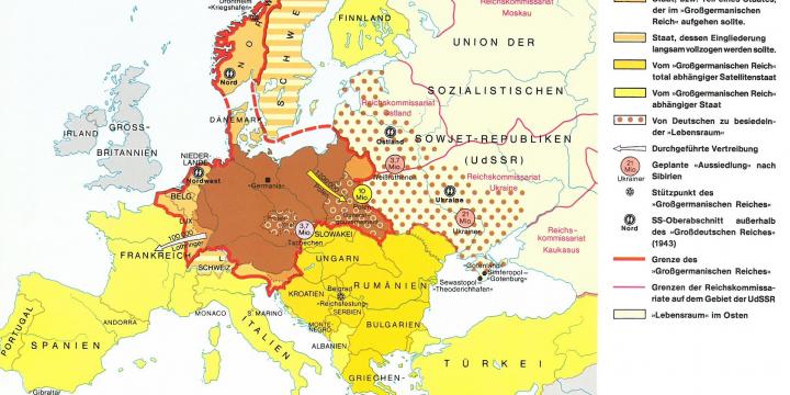 Carte : Werner Hilgemann, Atlas zur Deutschen Zeitgeschichte 1918-1968, München Zürich, Piper, 1984, p. 144.