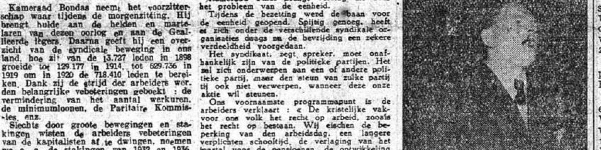 De Rode Vaan, 30/4/1945 © KBR De Rode Vaan, 30/4/1945 © KBR