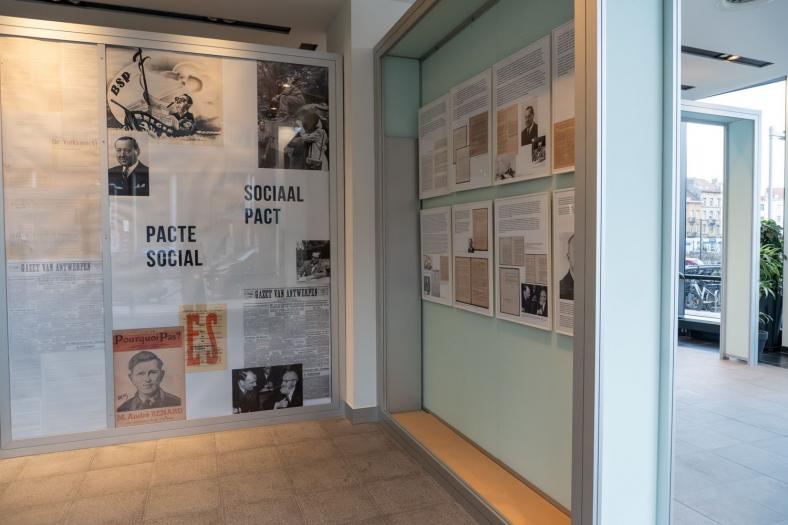 Expo NAR – CNT - De sociale partners tijdens de Tweede Wereldoorlog. Les partenaires sociaux pendant la Seconde Guerre mondiale - © FPS Employment