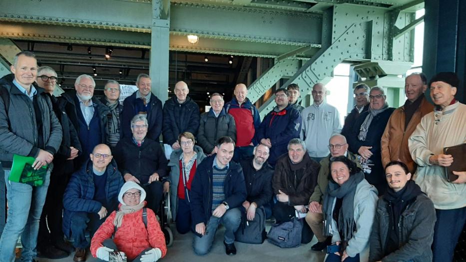 Une partie des membres de l'équipe 'Wikibase resistance' et quelques membres de l'asbl 'Les Amis du CegeSoma', Train World, 11.12.2025. Une partie des membres de l'équipe 'Wikibase resistance' et quelques membres de l'asbl 'Les Amis du CegeSoma', Train World, 11.12.2025.
