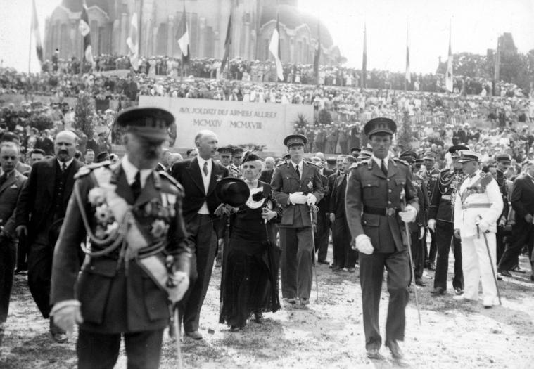 Inauguration of the Interallied Memorial in Liège, in the presence of King Leopold III, July 20, 1937. (Photo Cegesoma, n ° 37597 © State Archives © State Archives) Memorial Traces of the Great War in Liège and Antwerp